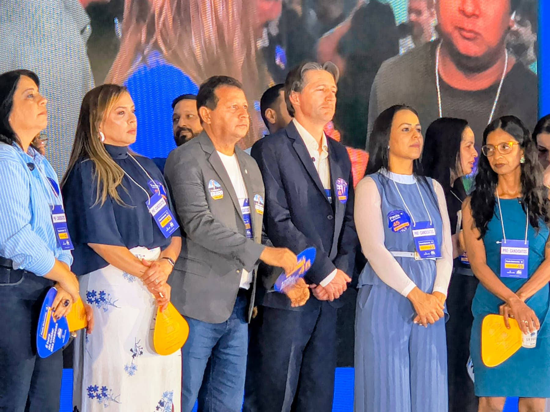 Anderson Vieira ao lado de outros pré candidatos do PSDB do Distrito Federal, em convenção do partido